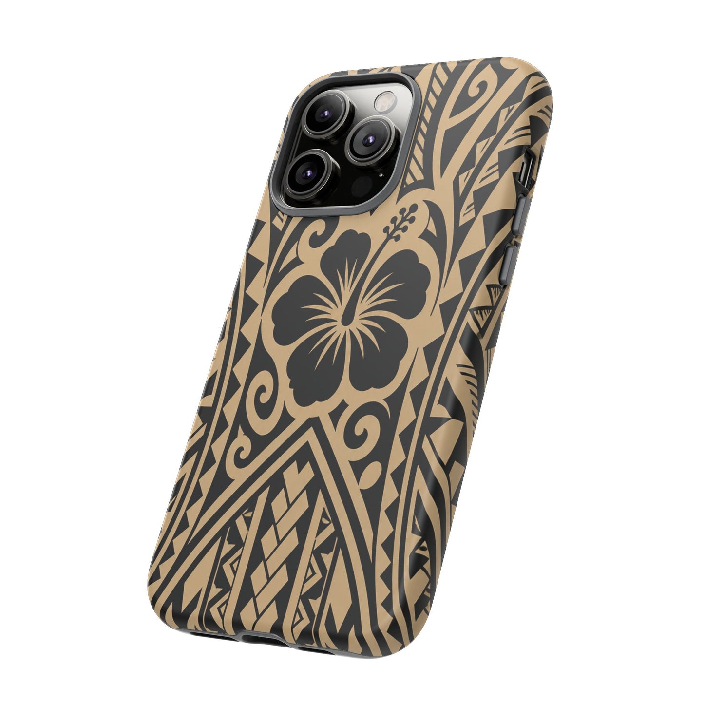Polynesian Tribal Hawaiin Hibiscus Phone Case for iPhone Samsung Galaxy