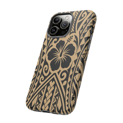 Polynesian Tribal Hawaiin Hibiscus Phone Case for iPhone Samsung Galaxy