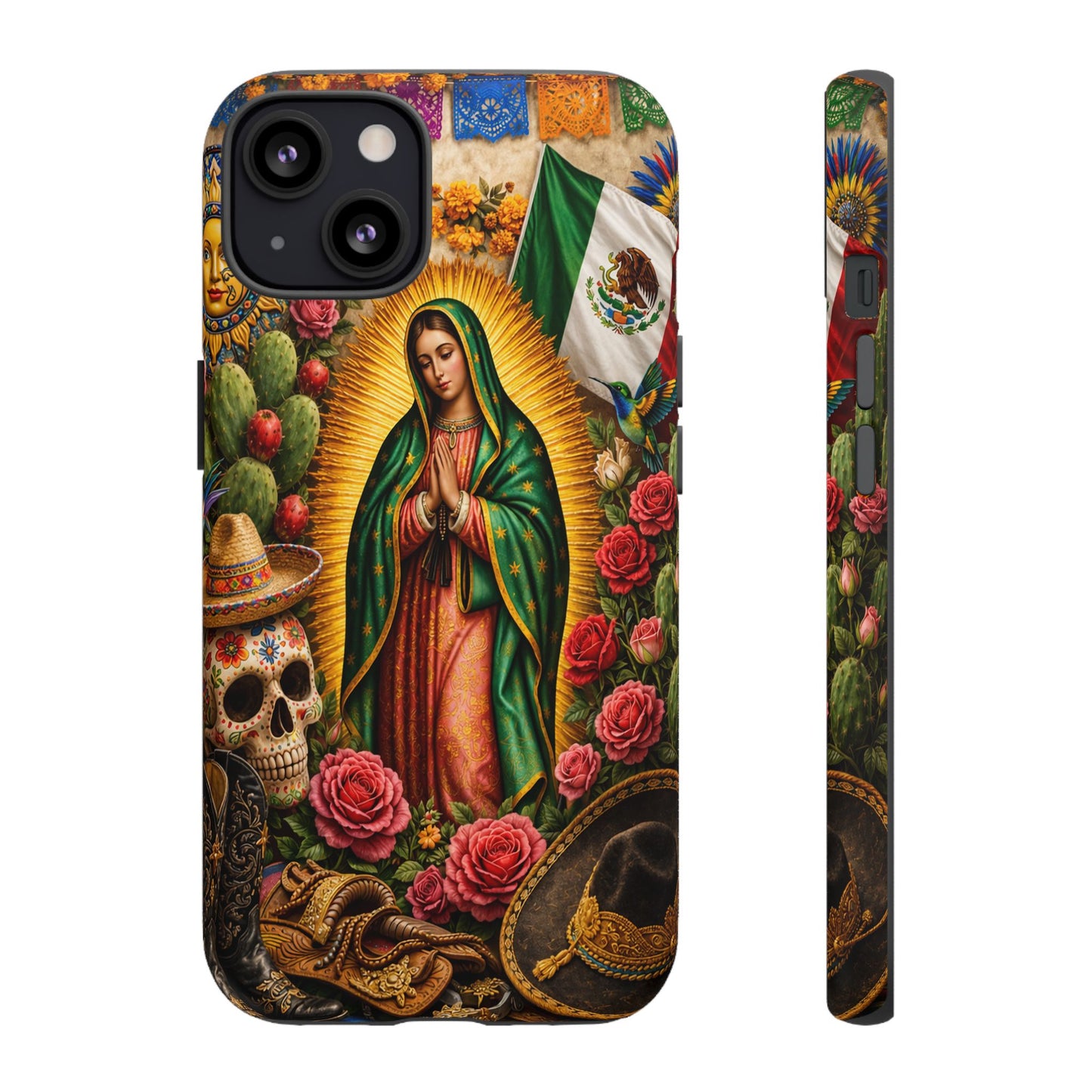 Virgen de Guadalupe Phone Case Mexican Floral iPhone Samsung Pixel Case