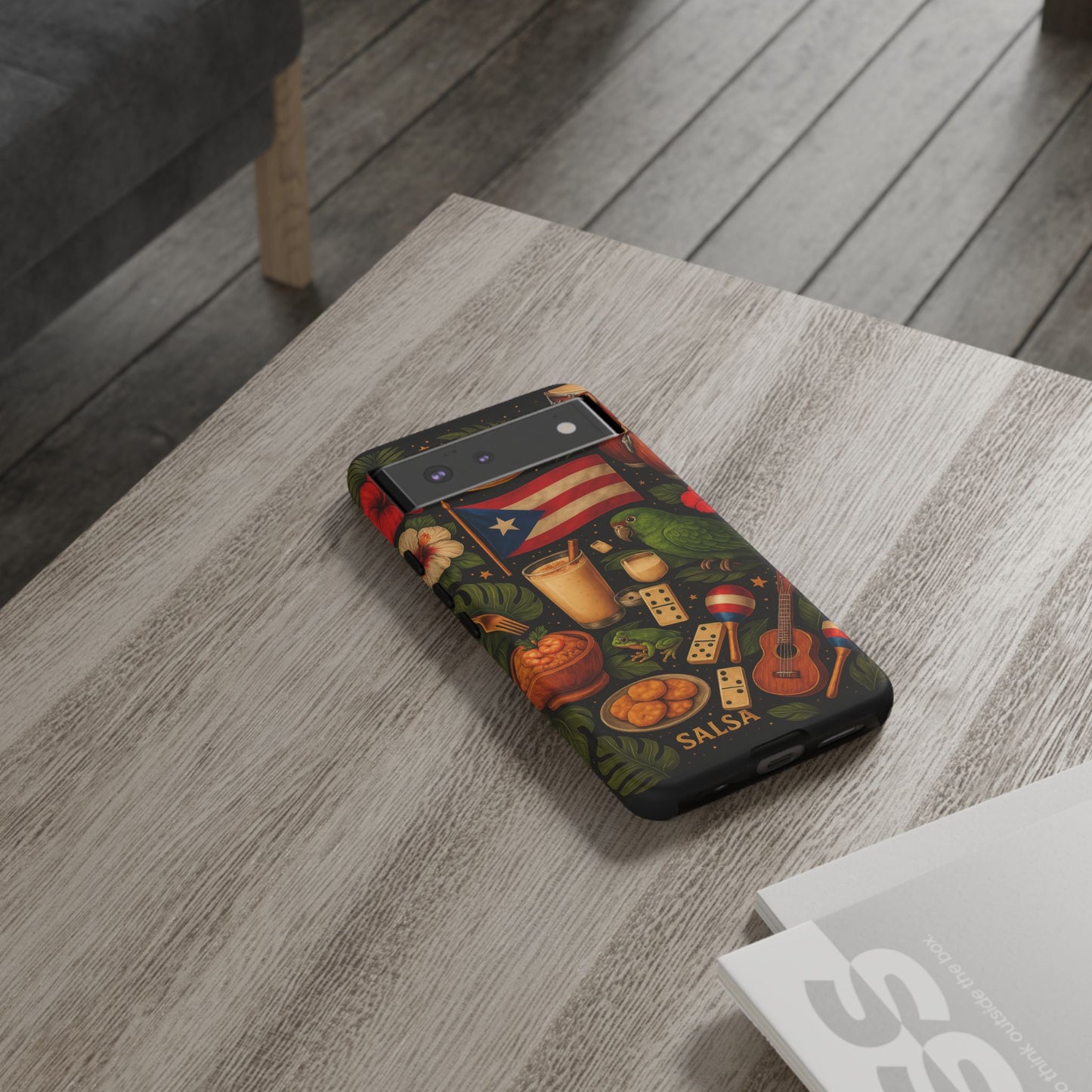 Puerto Rican Culture Phone Case | Boricua Icons Caribbean Aesthetic Tough Protective Case