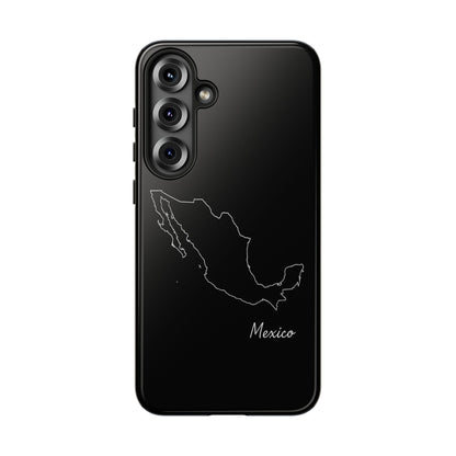 Mexico Outline Phone Case – Minimal Country Map Tough Case (iPhone, Samsung, Pixel)