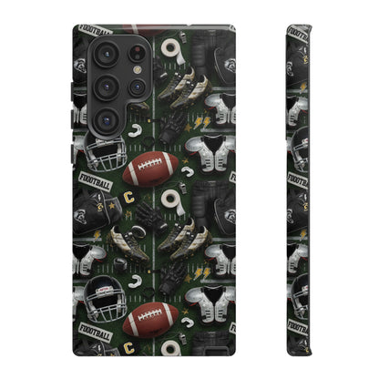 Football Pattern Phone Case – Sports Fan Tough Protective Game Day Case