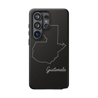 Guatemala Outline Phone Case – Minimal Country Map Tough Case (iPhone, Samsung, Pixel)