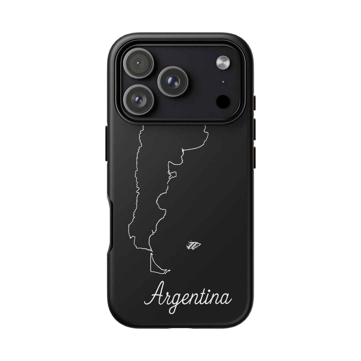 Argentina Outline Phone Case – Minimal Country Map Tough Case (iPhone, Samsung, Pixel)