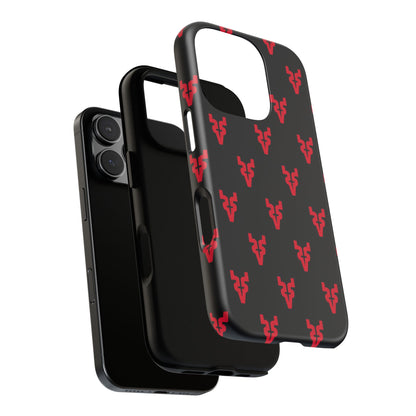 Mazatlán Bull Phone Case – Black Red Streetwear Tough Shockproof Cover