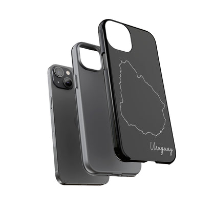 Uruguay Outline Phone Case – Minimal Country Map Tough Case (iPhone, Samsung, Pixel)