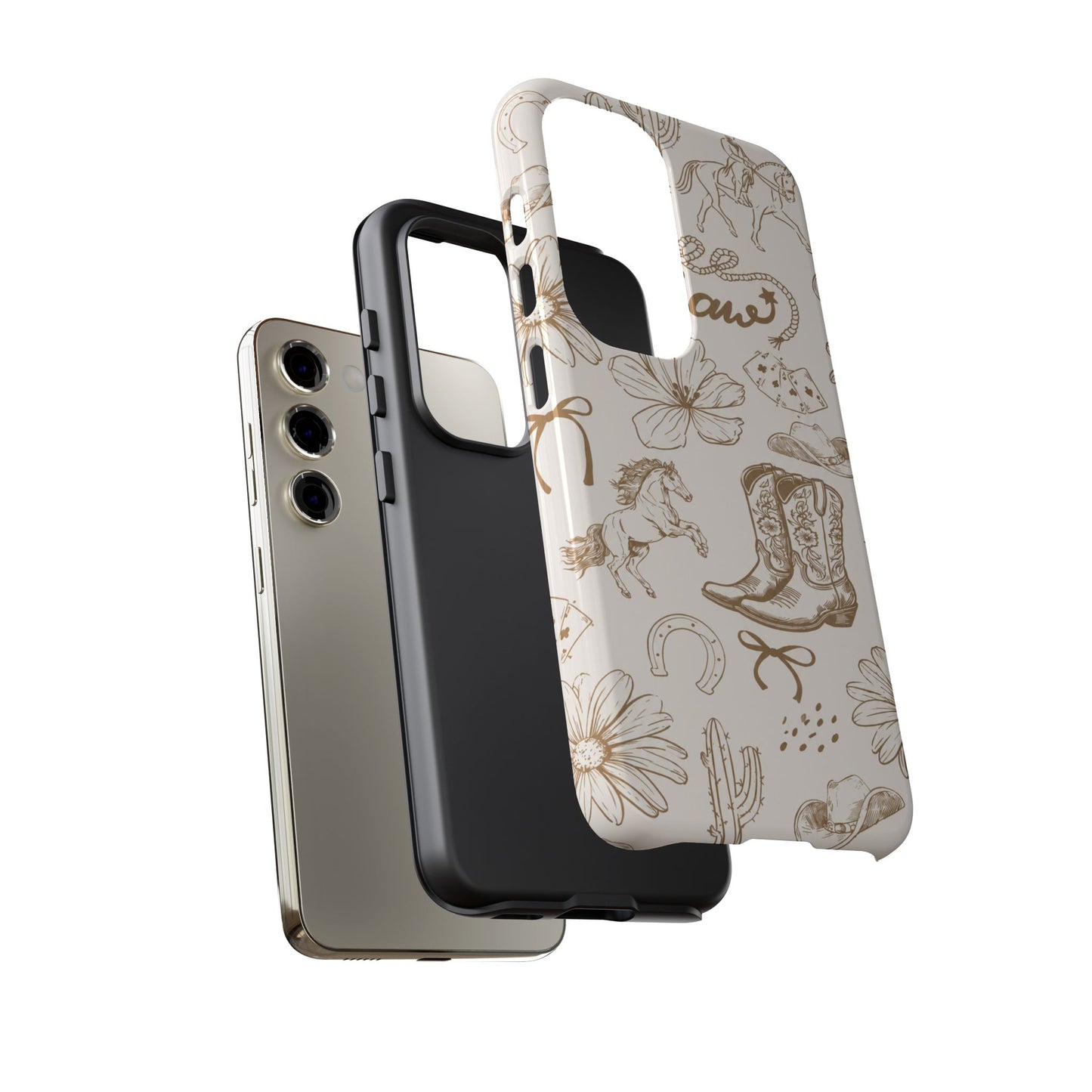Western Cowgirl Phone Case for iPhone Samsung Galaxy Pixel Tough Case