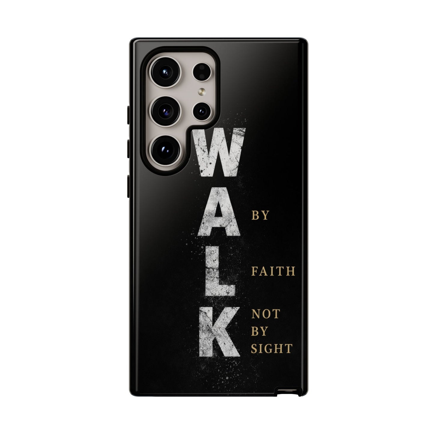 Walk by Faith Not by Sight Christian Phone Case Bible Verse Faith Cover