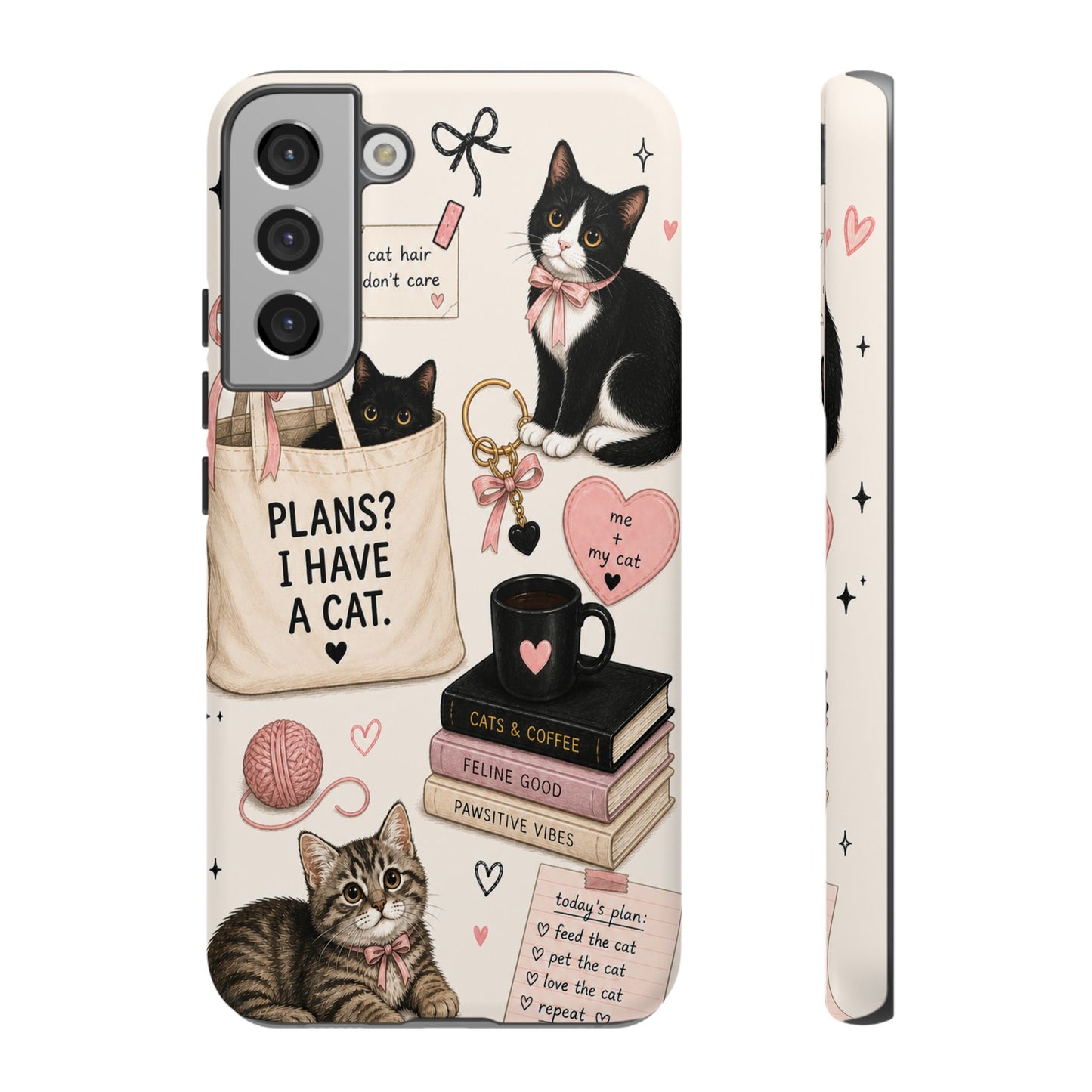 Cat Lover Phone Case | Plans? I Have A Cat Cute Aesthetic Cover