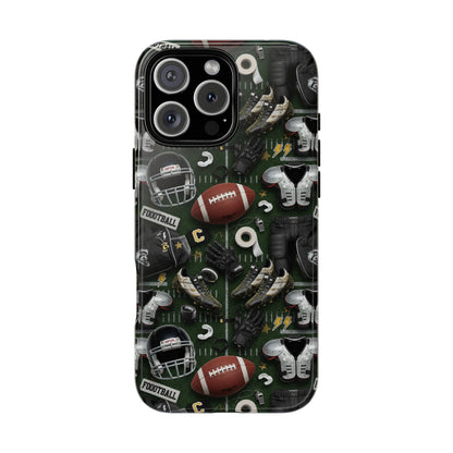 Football Pattern Phone Case – Sports Fan Tough Protective Game Day Case