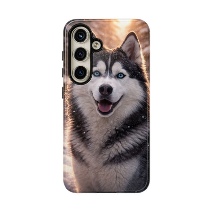 Siberian Husky Tough Phone Case | Blue Eyes Dog Cover Protective iPhone Case