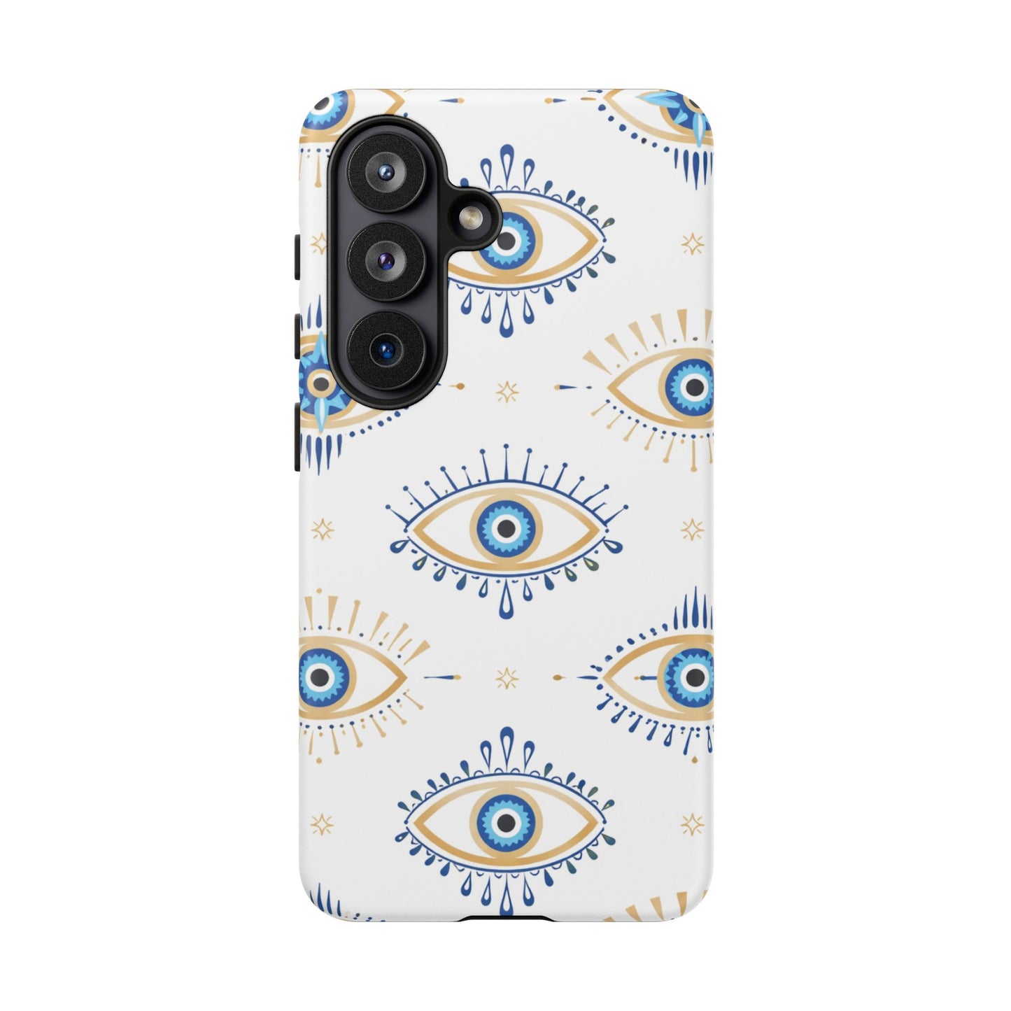 Blue Evil Eye Phone Case – Protective Slim Shockproof Cover for Iphone, Samsung Galaxy and Pixel