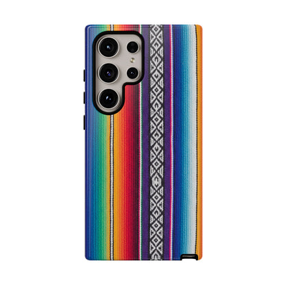 Serape Stripe Phone Case – Colorful Mexican Blanket Pattern Tough Case