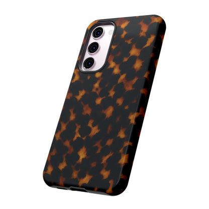 Tortoiseshell Pattern Tough Phone Case | Classic Leopard-Style Protective Cover