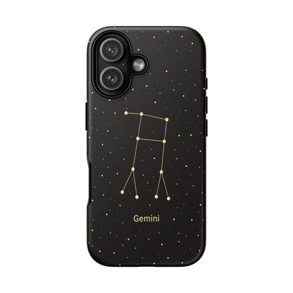 Gemini Zodiac Constellation Phone Case – Luxe Gold Celestial Cover