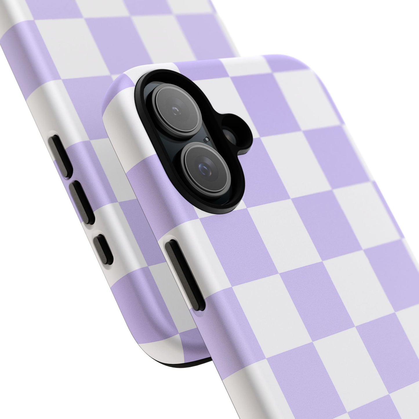 Lavender Checkerboard Phone Case | Pastel Aesthetic Tough Case