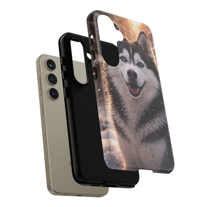 Siberian Husky Tough Phone Case | Blue Eyes Dog Cover Protective iPhone Case