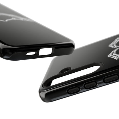 Skeleton Hands Heart Phone Case | Gothic Black Protective Cover