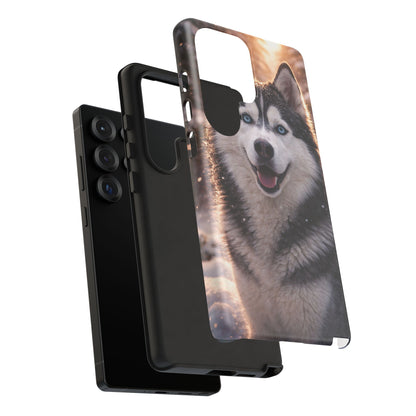 Siberian Husky Tough Phone Case | Blue Eyes Dog Cover Protective iPhone Case
