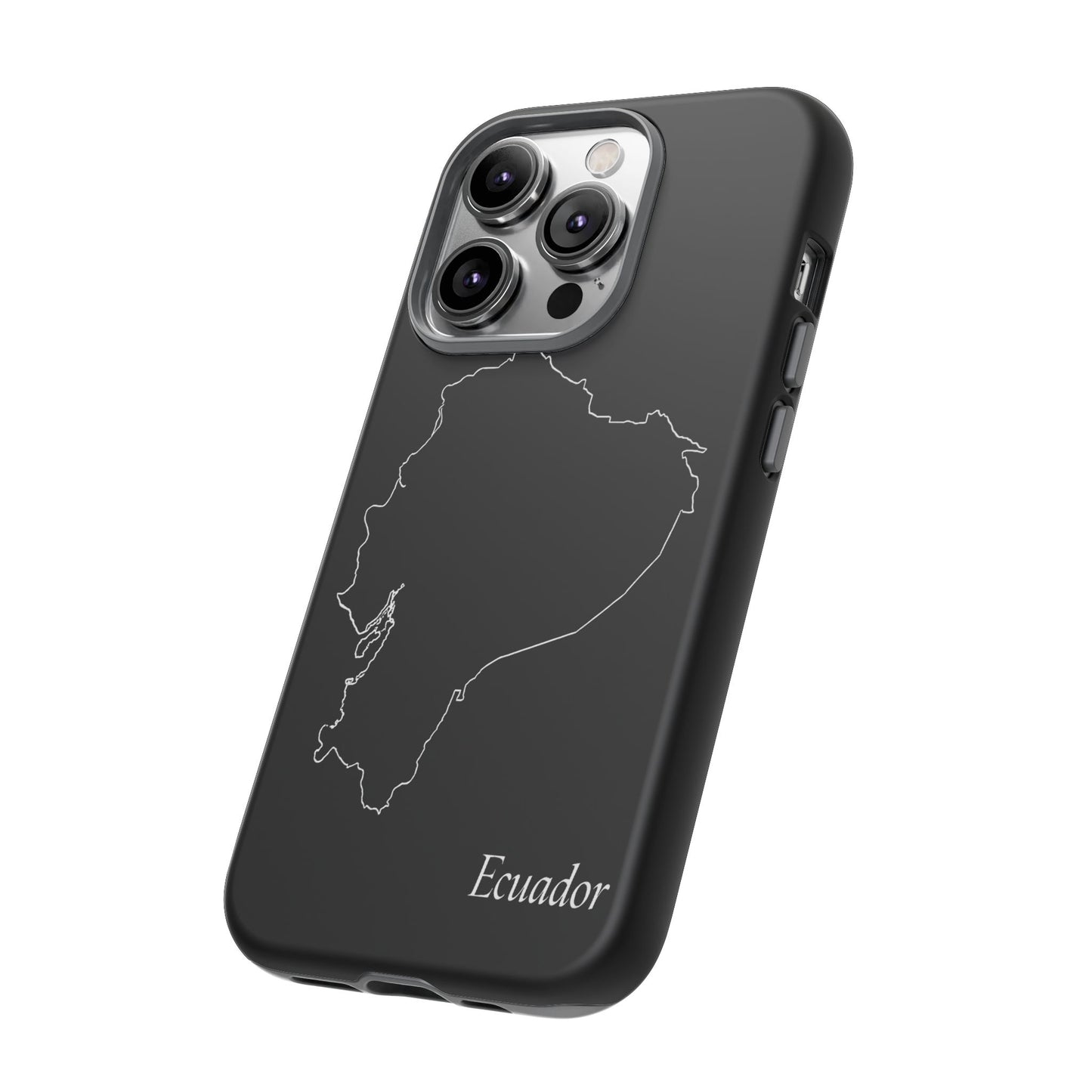 Ecuador Outline Phone Case – Minimal Country Map Tough Case (iPhone, Samsung, Pixel)