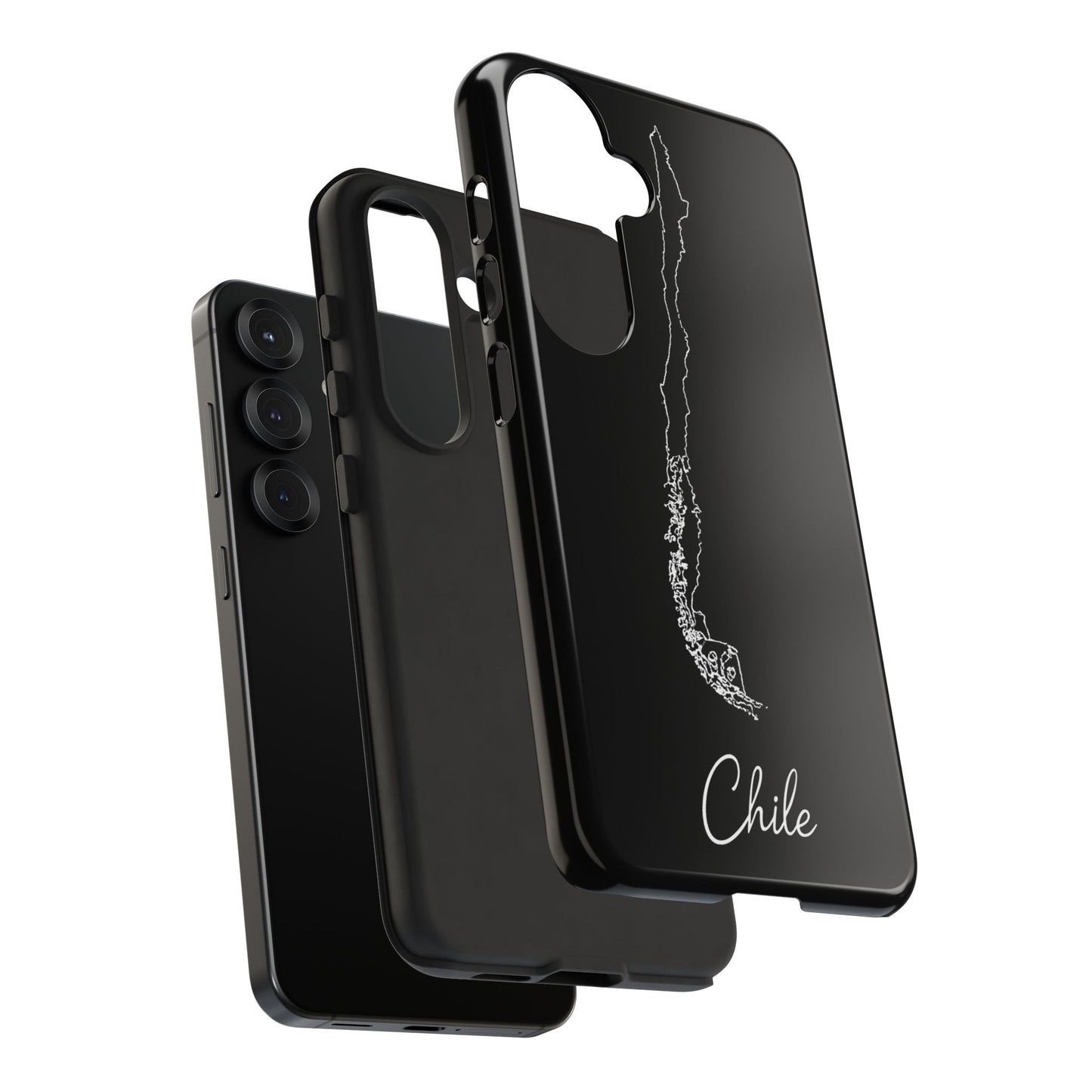 Chile Outline Phone Case – Minimal Country Map Tough Case (iPhone, Samsung, Pixel)