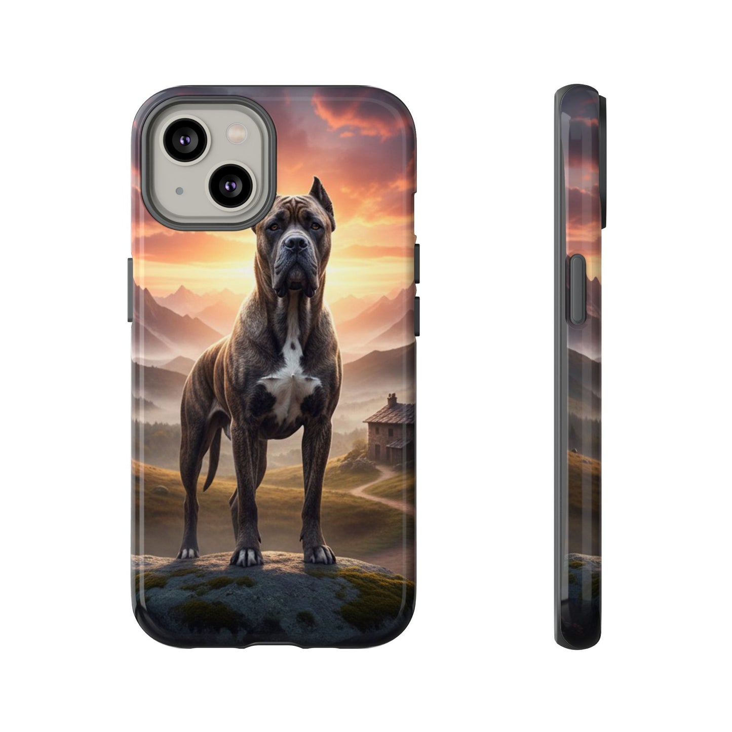 Cane Corso Phone Case – Guard Dog Sunset Tough Case (iPhone, Samsung, Pixel) | Dog Lover Gift