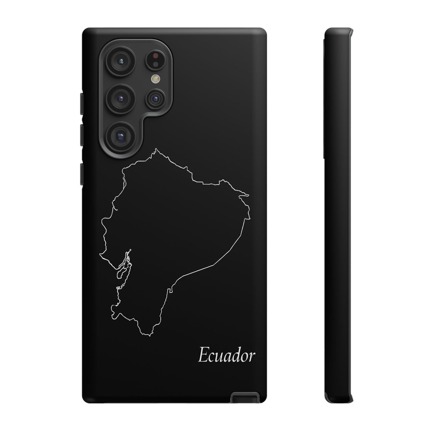 Ecuador Outline Phone Case – Minimal Country Map Tough Case (iPhone, Samsung, Pixel)