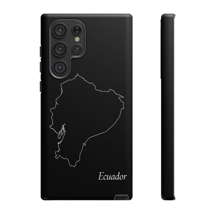 Ecuador Outline Phone Case – Minimal Country Map Tough Case (iPhone, Samsung, Pixel)