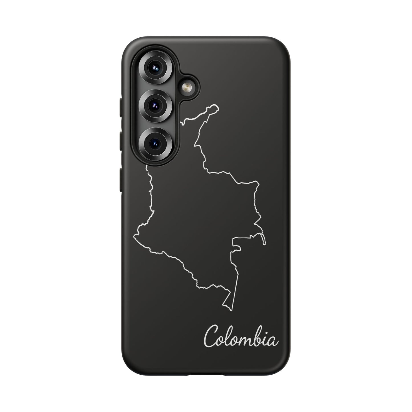 Colombia Outline Phone Case – Minimal Country Map Tough Case (iPhone, Samsung, Pixel)
