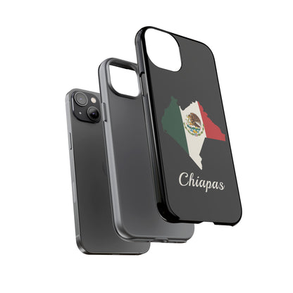 Chiapas Mexico Flag Map Phone Case | Mexican American Pride Tough Case for iPhone & Samsung