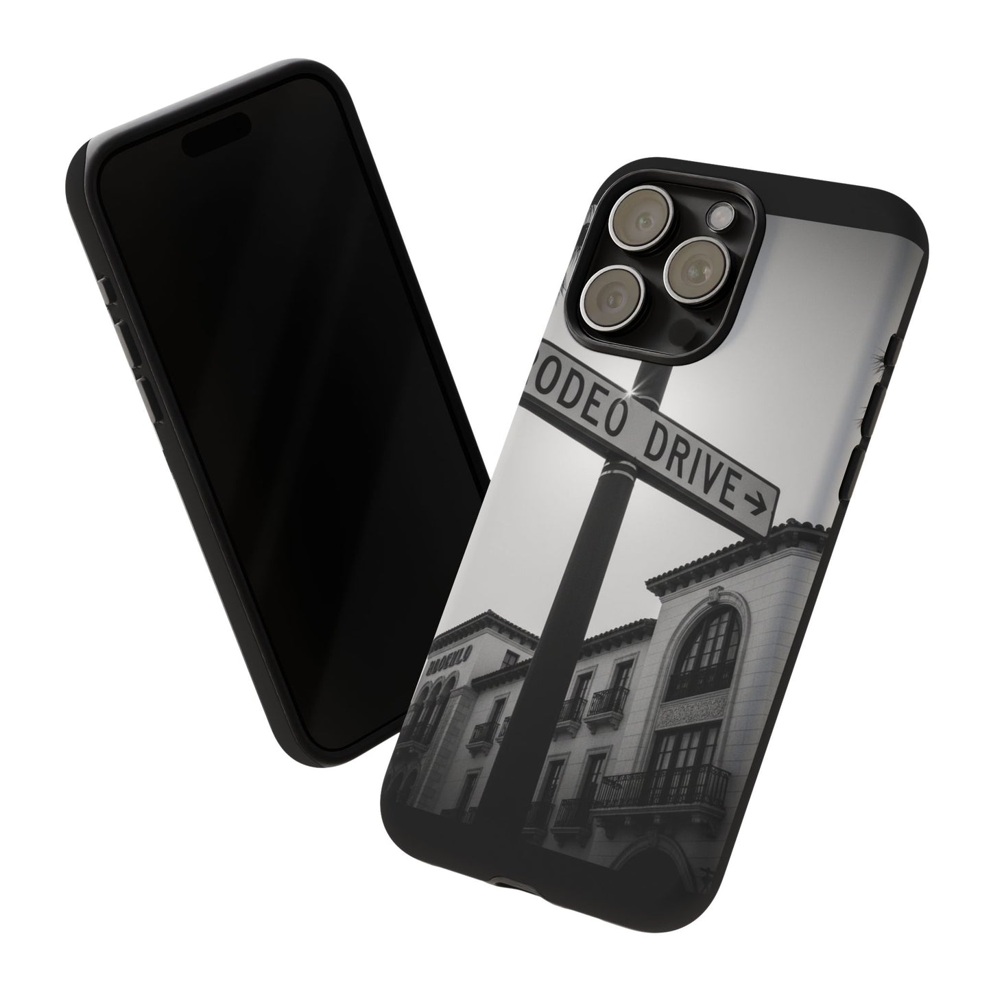 Rodeo Drive Phone Case | Los Angeles Aesthetic Black & White Photography | Luxury LA Street Tough Case for iPhone & Samsung