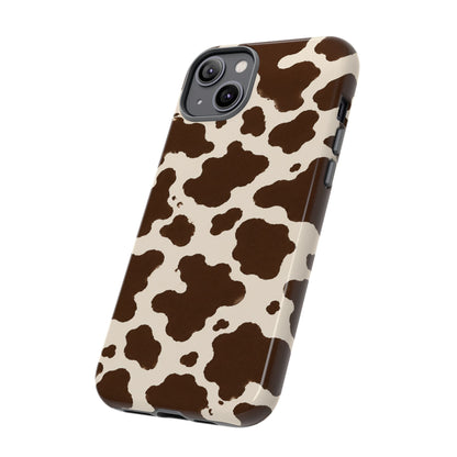 Western Cow Print Tough Phone Case for iPhone Samsung Galaxy Pixel