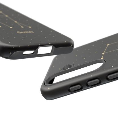 Gemini Zodiac Constellation Phone Case – Luxe Gold Celestial Cover