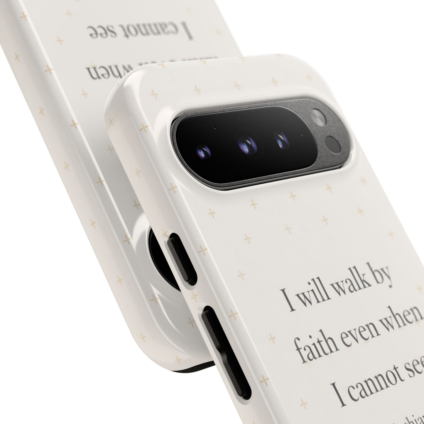 Walk by Faith Phone Case 2 Corinthians 5:7 Christian Bible Cover