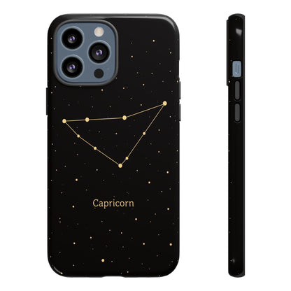 Capricorn Zodiac Constellation Phone Case – Luxe Gold Celestial Cover