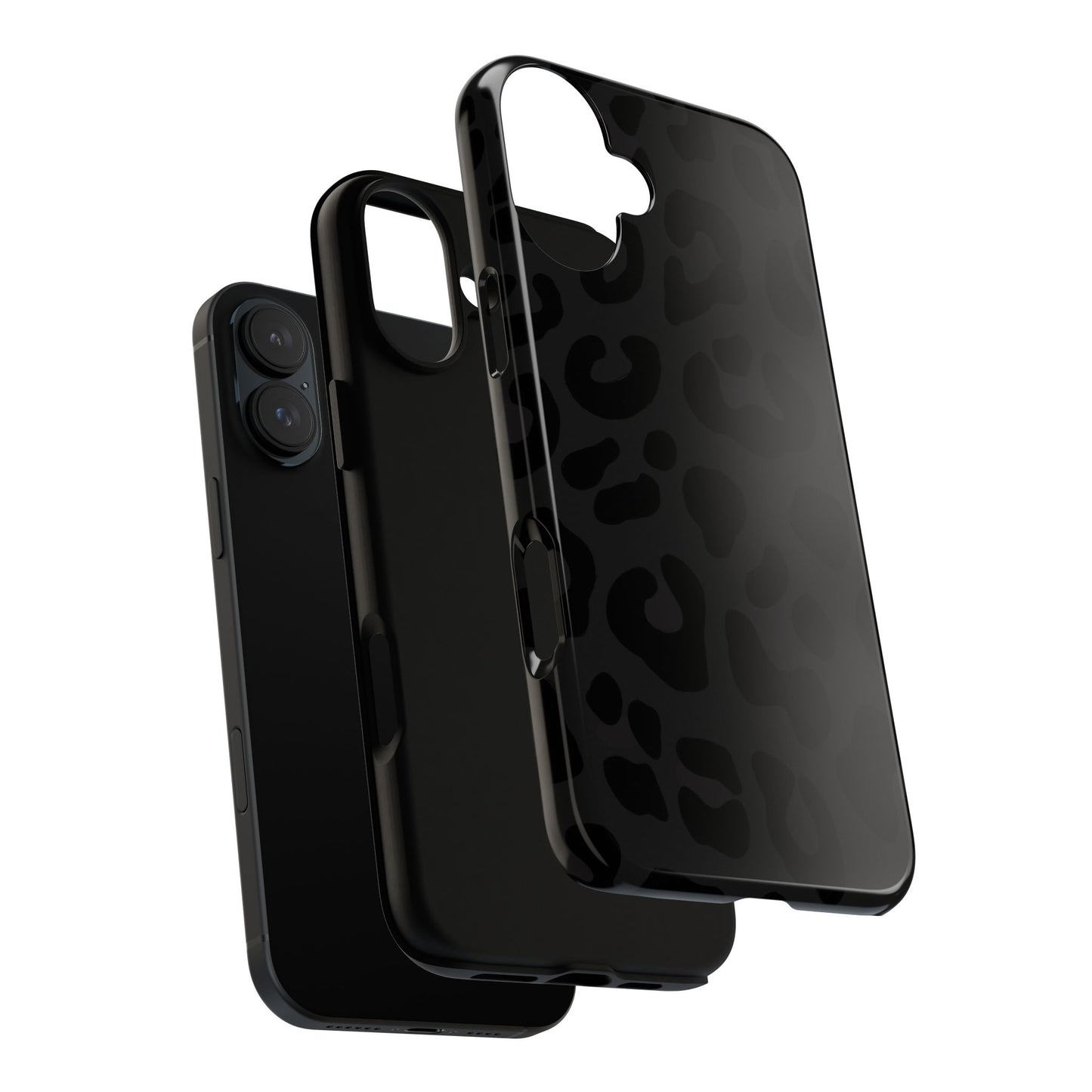 Black Leopard Phone Case | Matte & Glossy Tough Protective iPhone Case