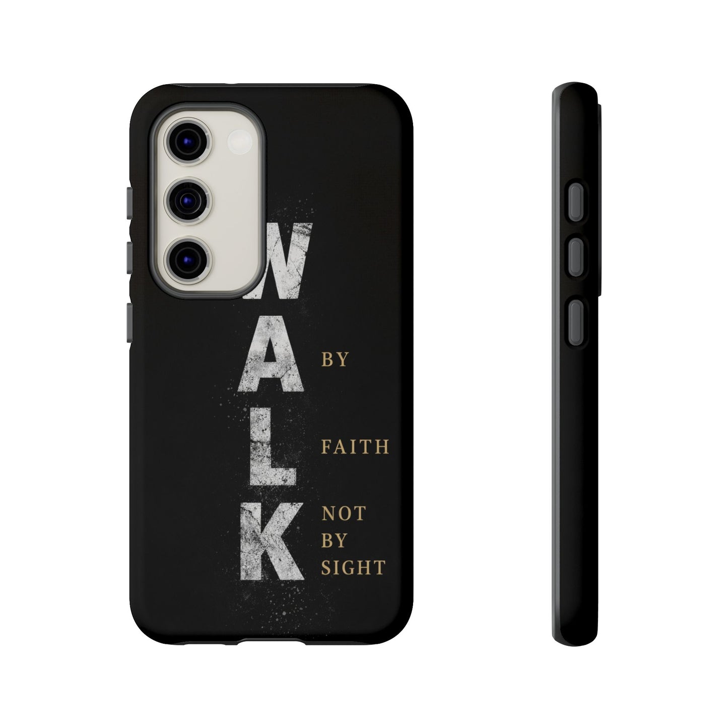 Walk by Faith Not by Sight Christian Phone Case Bible Verse Faith Cover