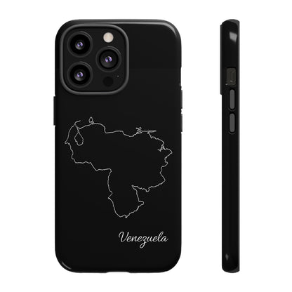 Venezuela Outline Phone Case – Minimal Country Map Tough Case (iPhone, Samsung, Pixel)