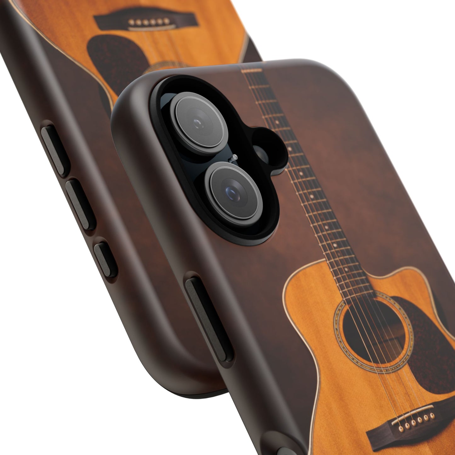 Acoustic Guitar Daisy Phone Case | Rustic Music Lover Tough Cover