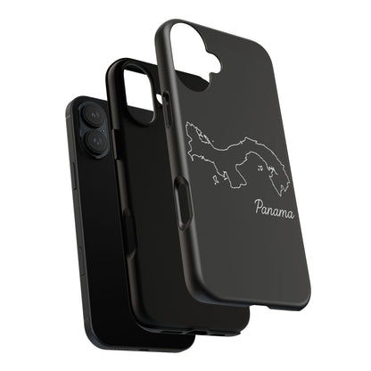 Panama Outline Phone Case – Minimal Country Map Tough Case (iPhone, Samsung, Pixel)