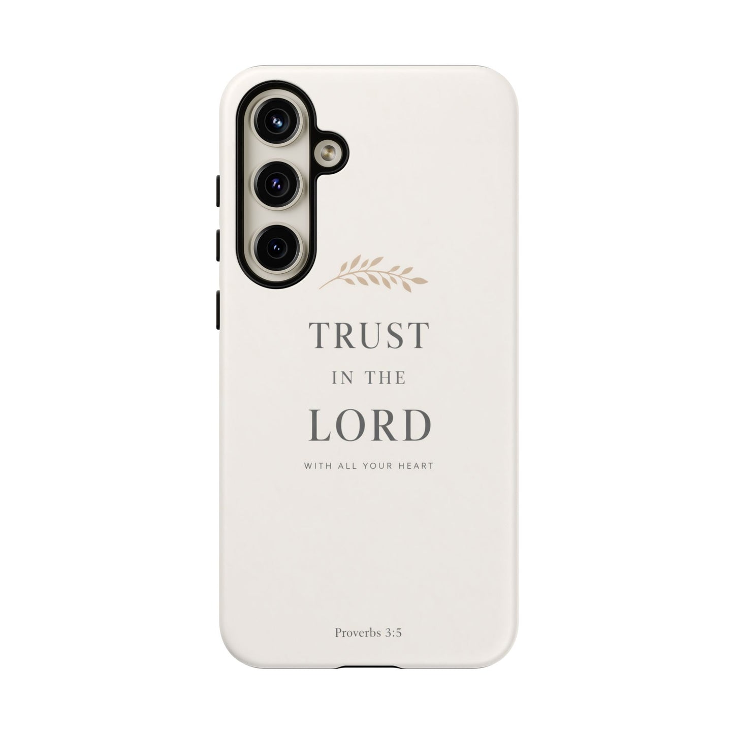 Proverbs 3:5 Christian Phone Case Trust in the Lord Minimalist Faith Cover