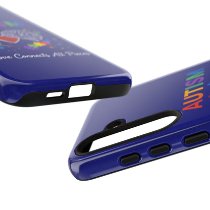 Autism Awareness Tough Case – "Love Connects All Pieces" Phone Case for Iphone, Samsung Galaxy and Pixel
