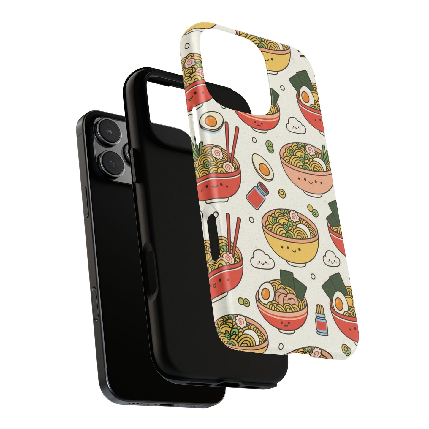 Kawaii Ramen Phone Case – Cute Japanese Food Pattern | Noodle Bowl Aesthetic Case