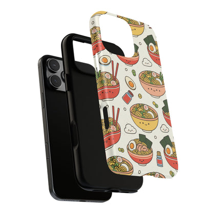 Kawaii Ramen Phone Case – Cute Japanese Food Pattern | Noodle Bowl Aesthetic Case