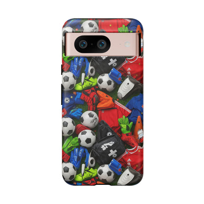Soccer Ball Pattern Phone Case – Sports Fan Tough Protective Game Day Case