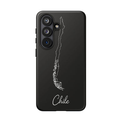 Chile Outline Phone Case – Minimal Country Map Tough Case (iPhone, Samsung, Pixel)