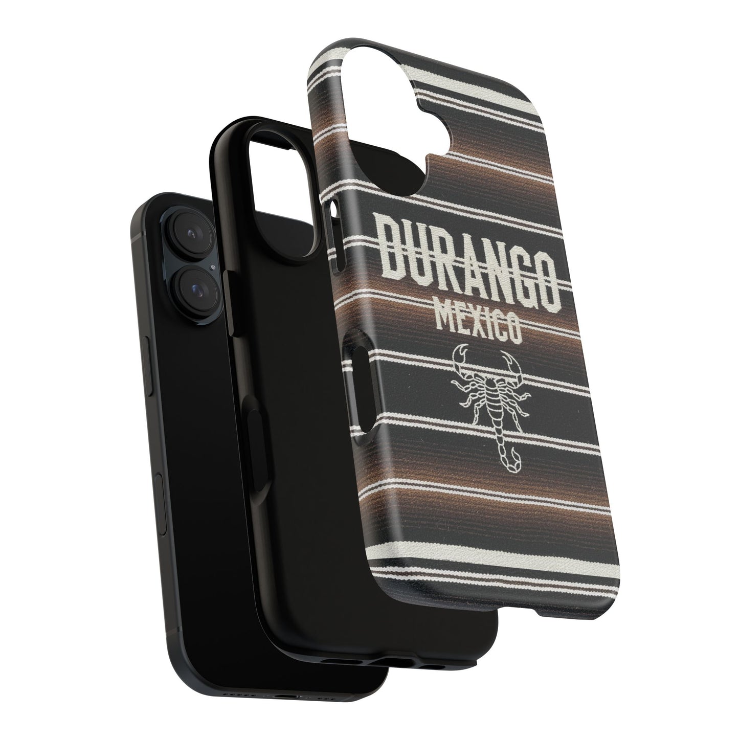 Durango Mexico Phone Case | Serape Scorpion Western Design | Mexican Heritage Tough Case for iPhone & Samsung