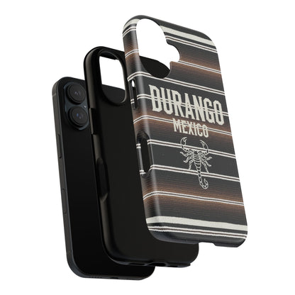 Durango Mexico Phone Case | Serape Scorpion Western Design | Mexican Heritage Tough Case for iPhone & Samsung