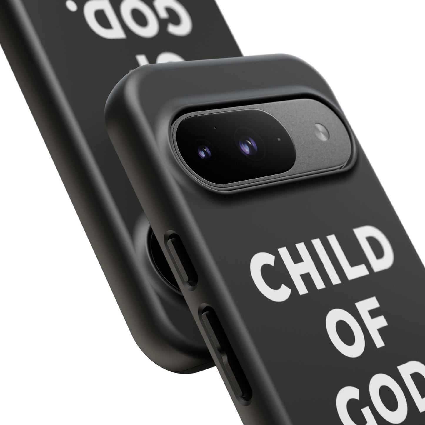 Child of God Phone Case Christian Black Aesthetic Cross Tough Cover