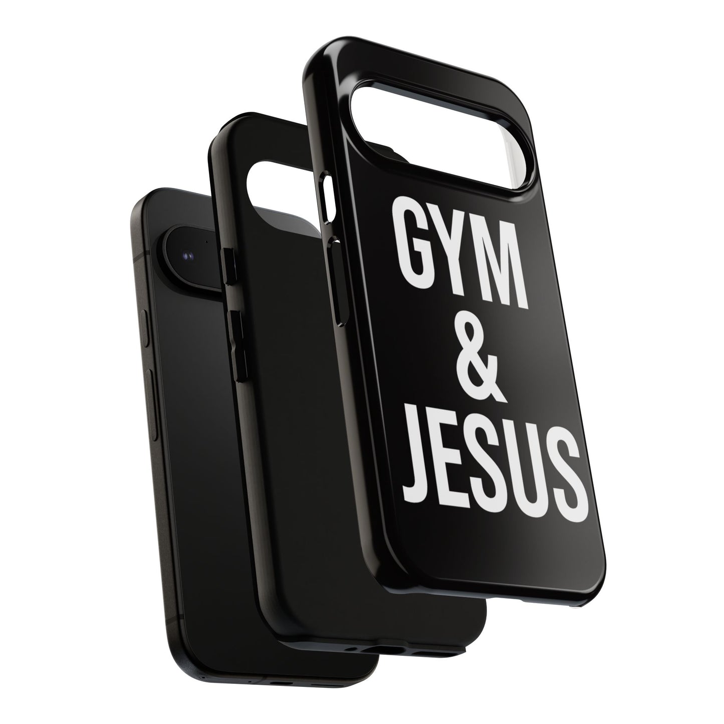 Gym & Jesus Phone Case Christian Faith Workout Gym Motivation Case